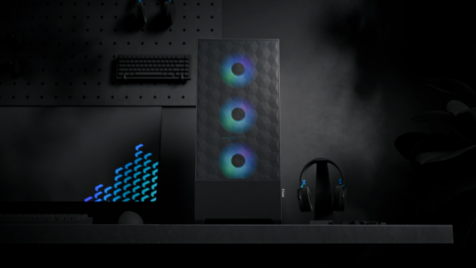 Кутия Fractal Design Pop XL Air RGB Black TG Clear, E-ATX/ATX/mATX/mITX, 2x USB 3.0, прозорец, черна, без захранване - характеристика 1