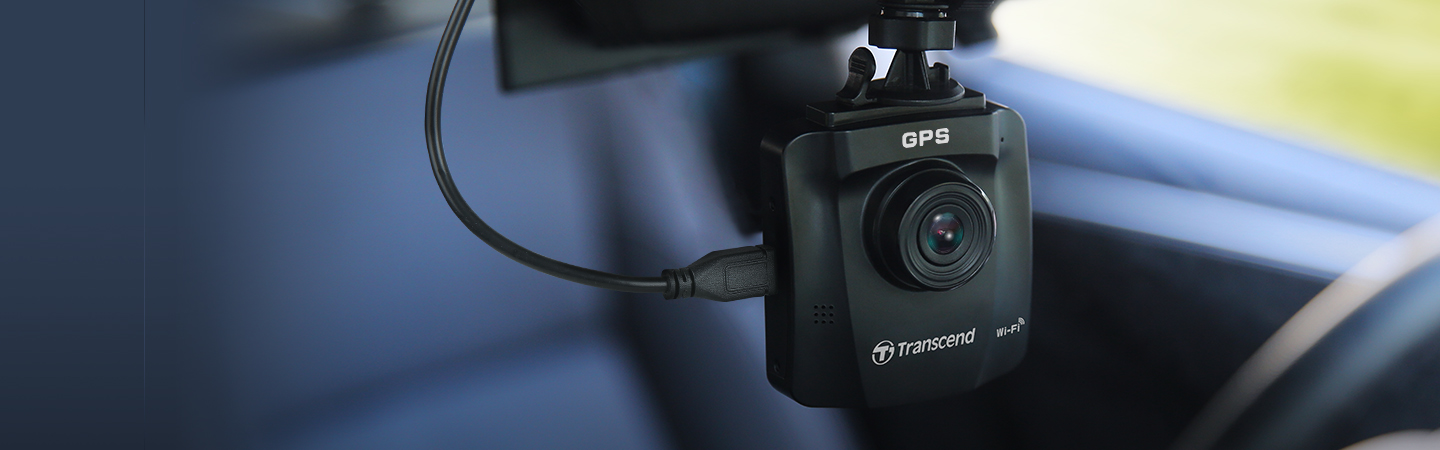 Видеорегистратор Transcend DrivePro 250 в комплект с Transcend 64GB memory card & Suction Mount, камера за автомобил, FullHD, 2.4" (6.1 cm), TFT, MicroSD до 256GB, Wi-Fi - характеристика 1