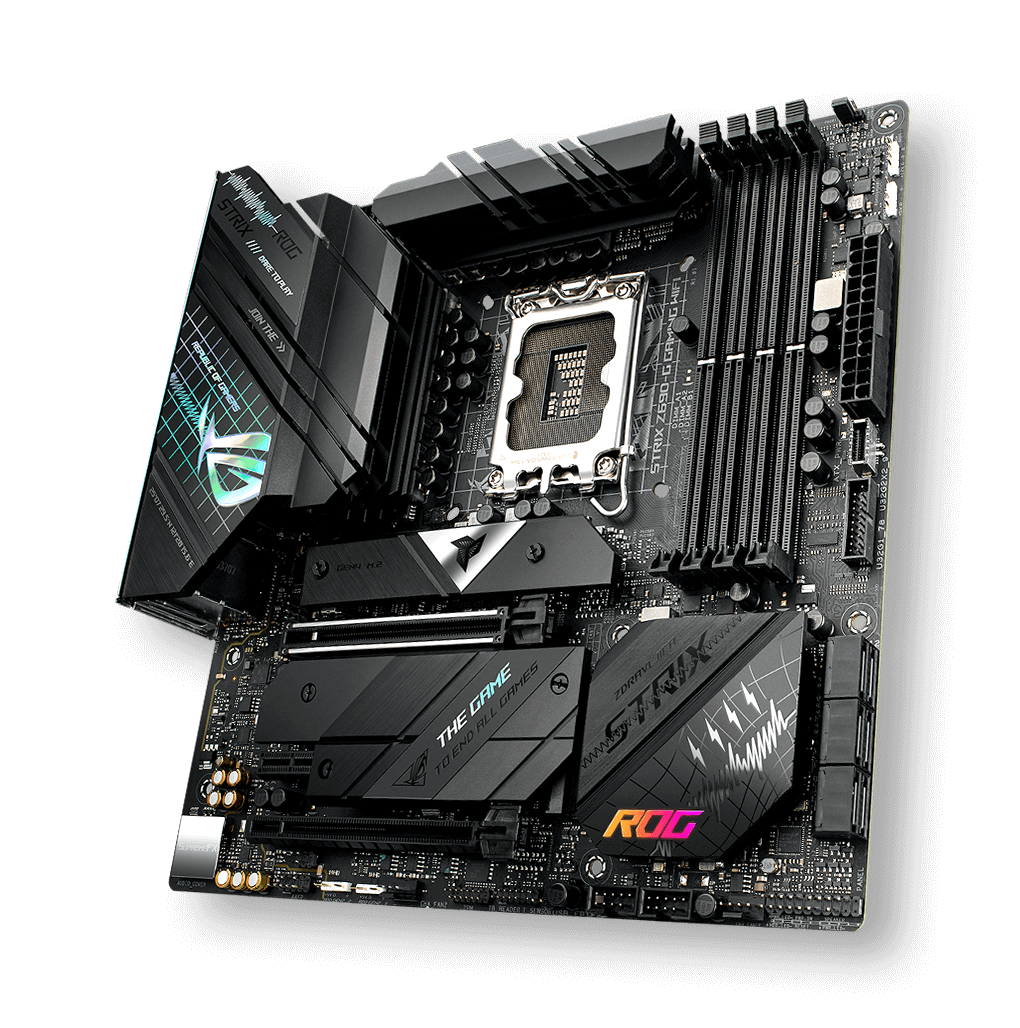 Дънна платка Asus ROG Strix Z690-G Gaming WIFI, Z690, LGA1700, DDR5, PCI-E 5.0 (DP, HDMI), 6x SATA 6Gb/s, 3x M.2, 1x USB 3.2 Gen 2x2 Type C, Micro ATX - характеристика 1