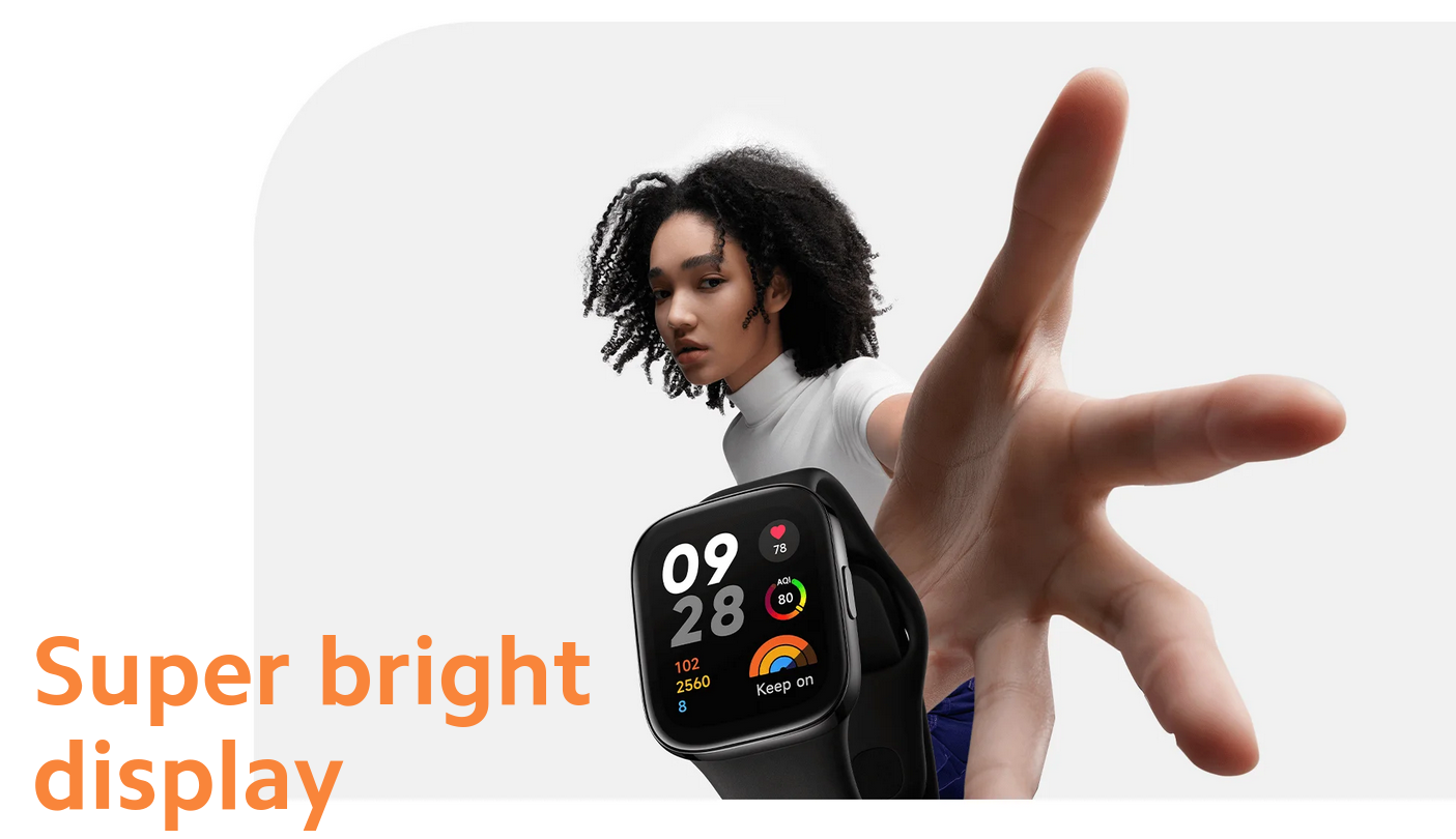 Смарт часовник Xiaomi Redmi Watch 3, 1.75" (4.45cm), AMOLED дисплей, 5АТМ, Bluetooth, до 12 дни живот на батерията, сърдечен ритъм, черен - характеристика 3