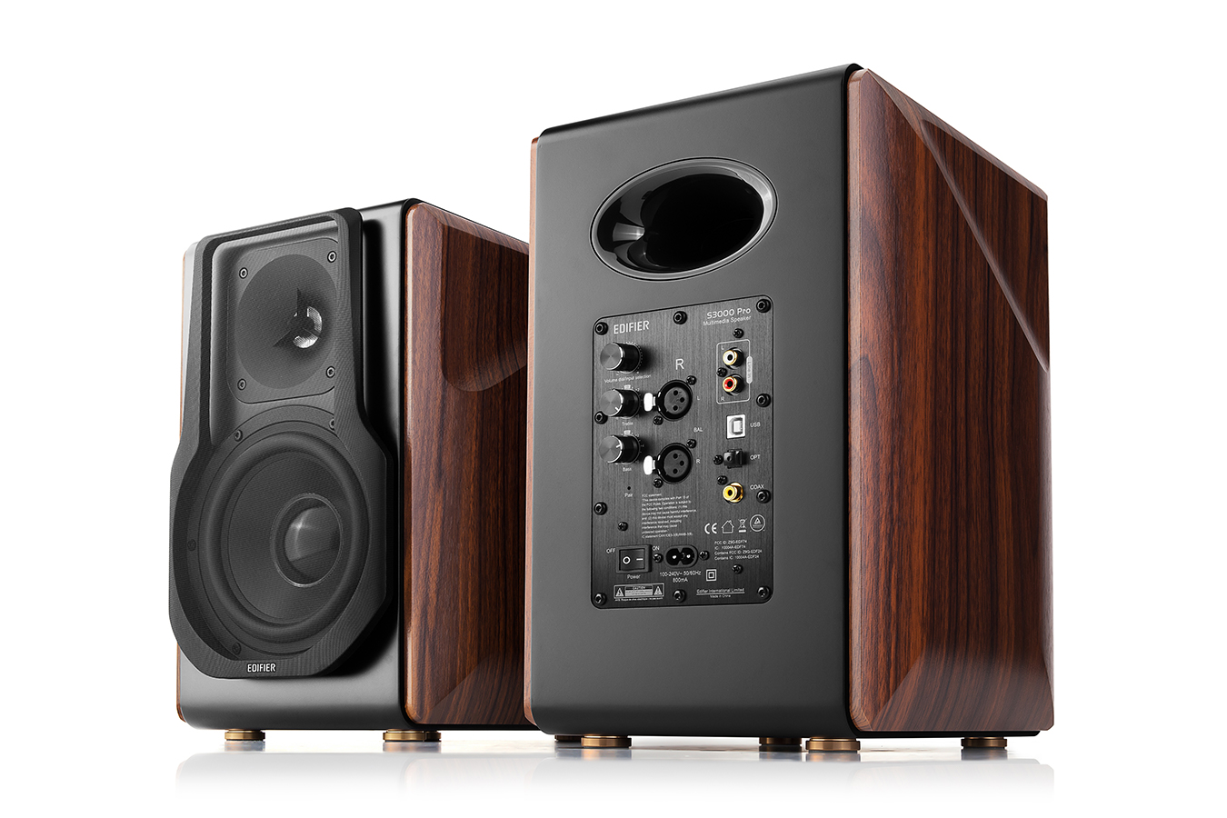Аудио система Edifier s3000 Pro Active 2.0, безжична, черно/кафява - характеристика 1