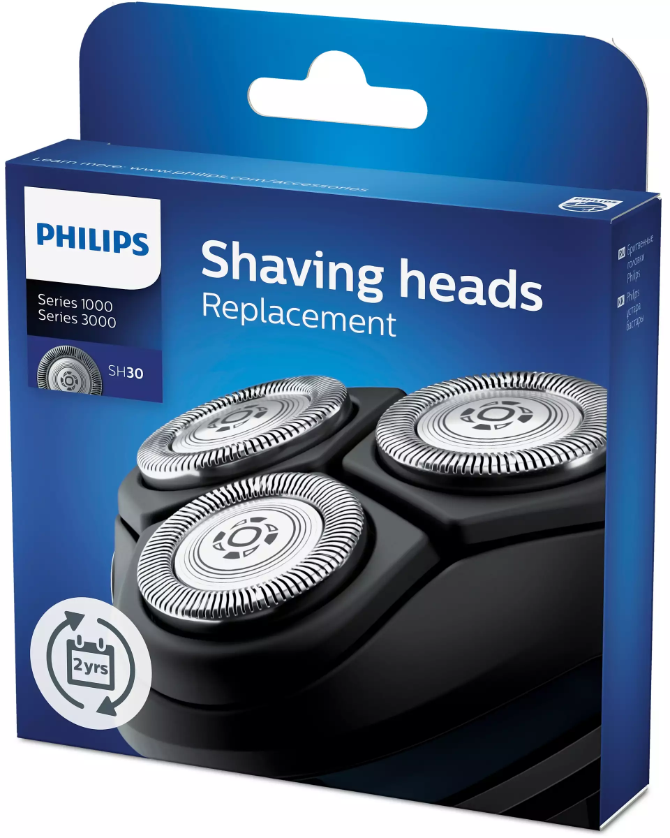 Бръснещи глави за PHILIPS Shaver series 3000, лесна смяна, ComfortCut, съвместиост с от серия 3000/1000/Star Wars SW3700, черен - характеристика 1