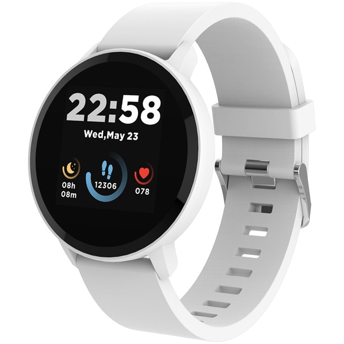 Смарт часовник Canyon CNS-SW63SW, 1.3"(3.30 cm) TFT дисплей, до 4 дни време на работа, Bluetooth 5.0, IP68, съвместим с Android 6.0+, iOS 12.0+, бял - характеристика 1