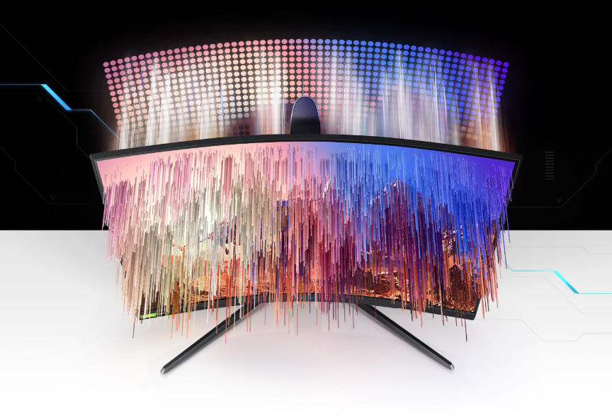 Монитор Samsung Odyssey G7 LC-27G75TQ (2020), 27" (68.58 cm), VA панел, 240Hz, WQHD, 1ms, Mega DCR, 350cd/m2, HDMI, DP, USB - характеристика 3