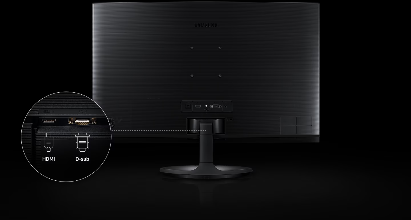 Монитор Samsung LS-27C360E (2023), 27" (68.58cm), VA панел, 75Hz, Full HD, 4ms, 250cd/m2, HDMI, VGA - характеристика 5