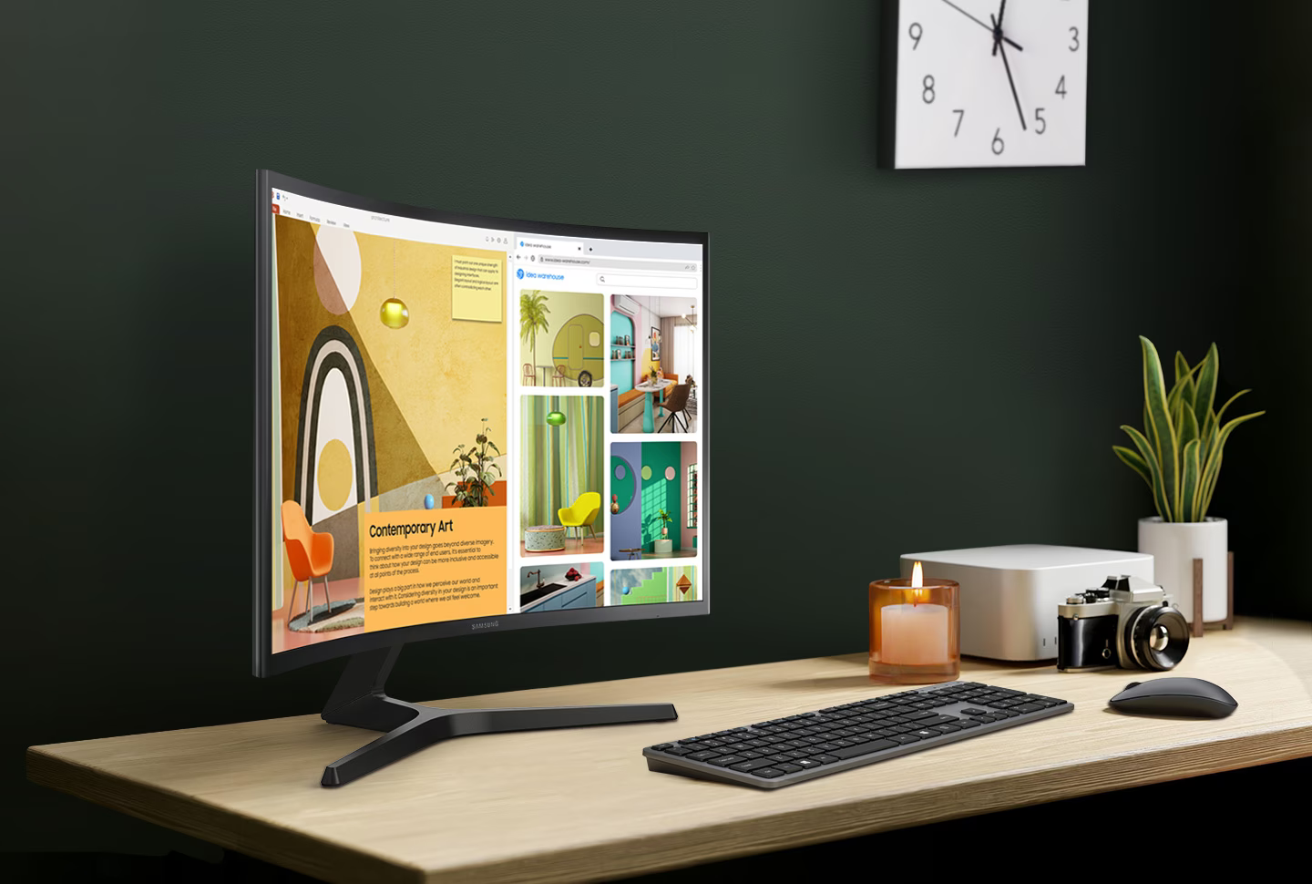 Монитор Samsung LS-27C366E (2023), 27" (68.58cm), VA панел, 75Hz, Full HD, 4ms, 250cd/m2, HDMI, VGA, FreeSync - характеристика 1