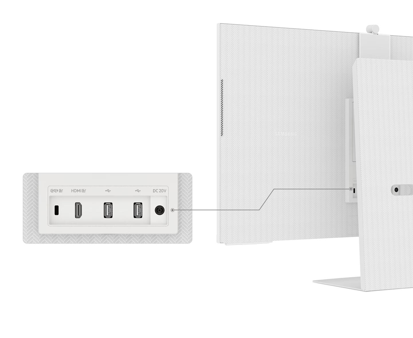 Монитор Samsung Smart Monitor M8 LS-32CM801UU(2023), 32" (81.28cm) VA панел, 4K/UHD, 4ms, HDR10, 400cd/m2, HDMI, USB-C, Wi-Fi, Bluetooth - характеристика 5