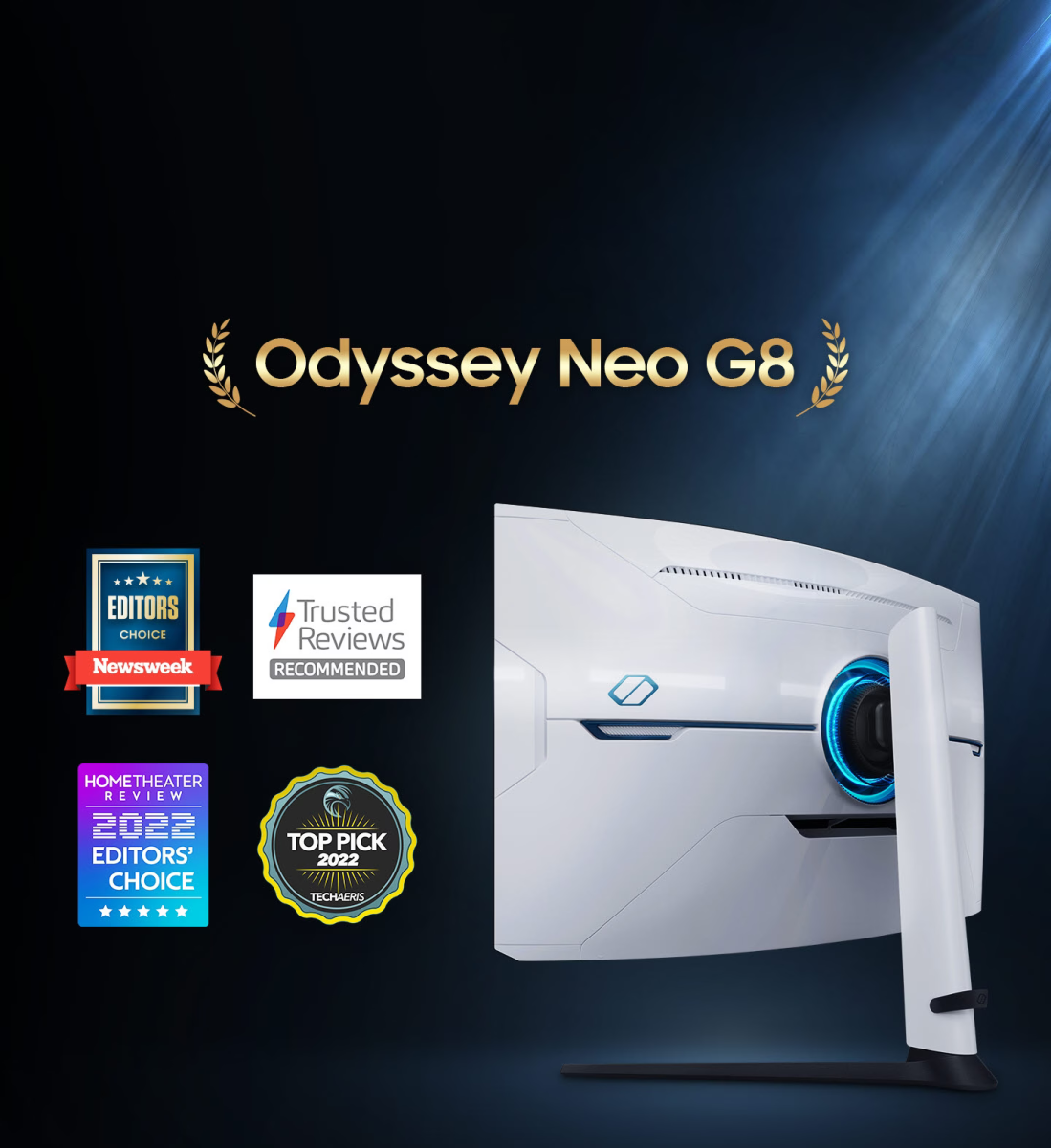 Монитор Samsung Odyssey Neo G8 LS-32BG850 (2022), 32" (81.28cm), VA панел, 240Hz, UHD, 1ms, 300cd/m2, 2x HDMI, DP, USB - характеристика 1