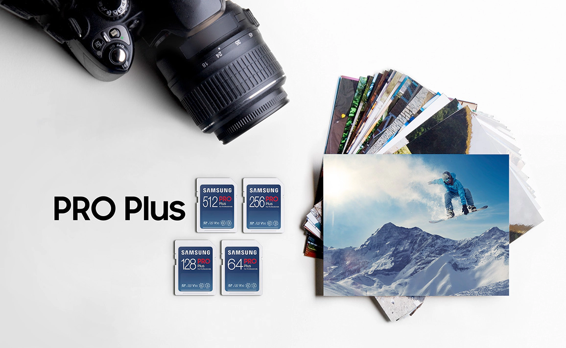 Карта памет 512GB SDXC, Samsung PRO PLus (MB-SD512S/EU), U3 V30, скорост на четене до 180MB/s, скорост на запис до 130MB/s - характеристика 1
