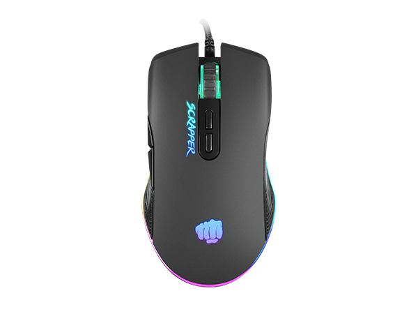 Мишка Fury Scrapper (NFU-1699), оптична (6400 dpi), USB, черна, RGB подсветка, 7 бутона - характеристика 1