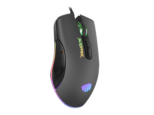 Мишка Fury Scrapper (NFU-1699), оптична (6400 dpi), USB, черна, RGB подсветка, 7 бутона - характеристика 3