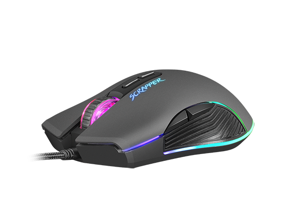 Мишка Fury Scrapper (NFU-1699), оптична (6400 dpi), USB, черна, RGB подсветка, 7 бутона - характеристика 2