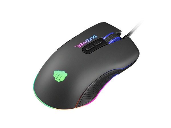 Мишка Fury Scrapper (NFU-1699), оптична (6400 dpi), USB, черна, RGB подсветка, 7 бутона - характеристика 4
