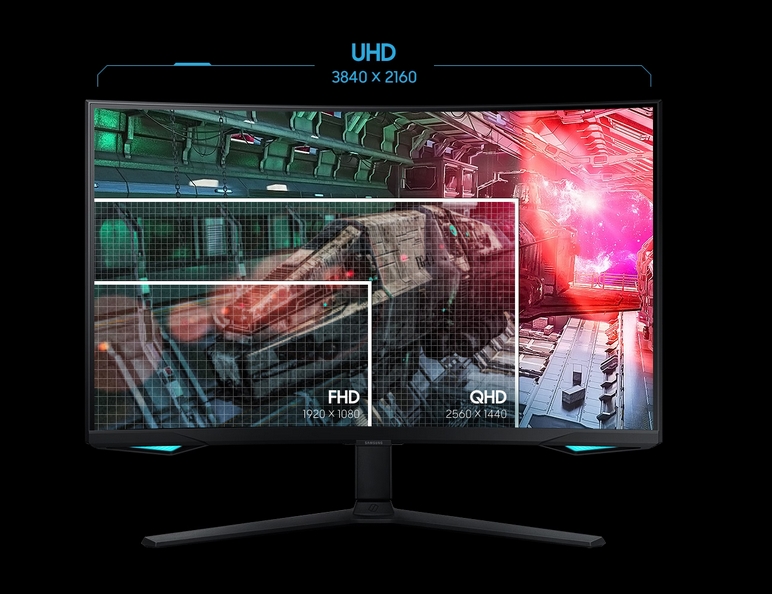 Монитор Samsung Odyssey Neo G7 LS-32BG750, 32" (81.28cm), VA панел, 165Hz, UHD, 1ms, 350cd/m2, DP, HDMI - характеристика 4