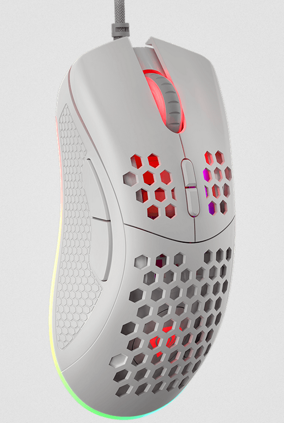 Мишка Genesis Krypton 550, оптична (8000 dpi), USB, бяла, гейминг, RGB подсветка - характеристика 4