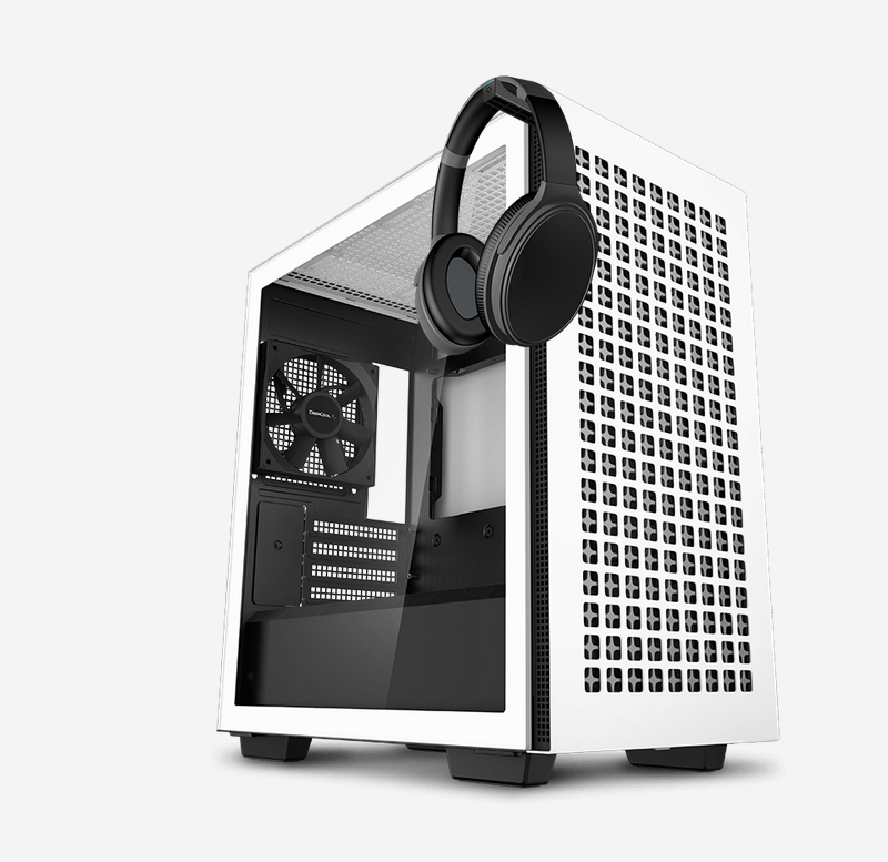 Кутия DeepCool CH370 WH, Micro ATX/Mini ITX, 2x USB 3.0, прозорец, черна, без захранване - характеристика 3