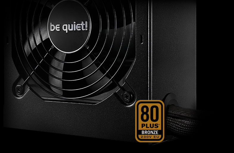 Захранване Be Quiet! System Power 10 BN327, 550W, Active PFC, 80 Plus Bronze, 120mm вентилатор, черно - характеристика 3