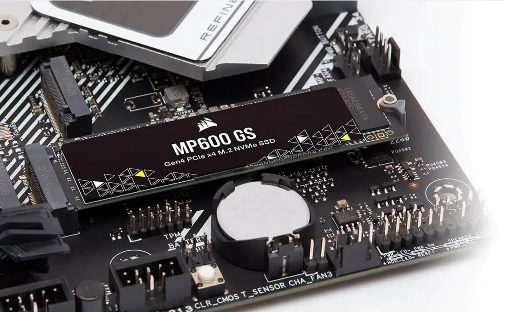 Памет SSD 2TB Corsair MP600 Pro GS, NVMe Gen4, M.2 (2280), скорост на четене 4800 MB/s, скорост на запис 4500 MB/s - характеристика 2