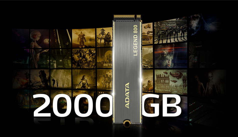 Памет SSD 2TB A-Data Legend 800 (ALEG-800-2000GCS), PCIe NVMe, M.2 (2280), скорост на четене 3500MB/s, скорост на запис 2800MB/s - характеристика 4