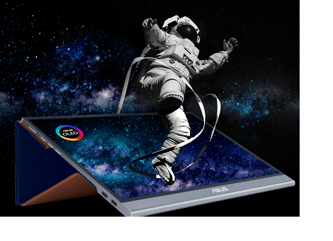 Монитор Asus ZenScreen MQ16AH, преносим, 15.6" (39.62 cm) OLED панел, Full HD, 1ms, 400 cd/m2, Mini HDMI, USB Type-C - характеристика 4