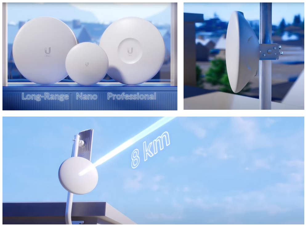 Точка за достъп Ubiquiti Wave-LR, 57-71 GHz(2 Gbps), 1x LGbE RJ45, 8+km - характеристика 1