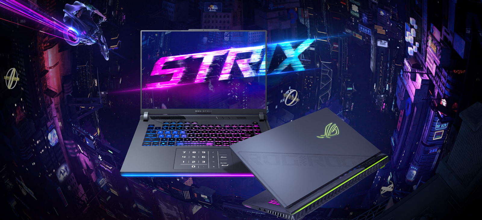 Лаптоп Asus ROG STRIX G16 G614JU-N3111 (90NR0CC1-M00DM0)(сив), четиринадесетядрен Intel Core i7-13650HX 2.6/4.9GHz, 16" (40.64 cm) Full HD 165Hz Anti-Glare Display & GF RTX 4050 6GB, (HDMI), 16GB DDR5, 1TB SSD, 1x USB-C 3.2 Gen 2, Free DOS - характеристика 1
