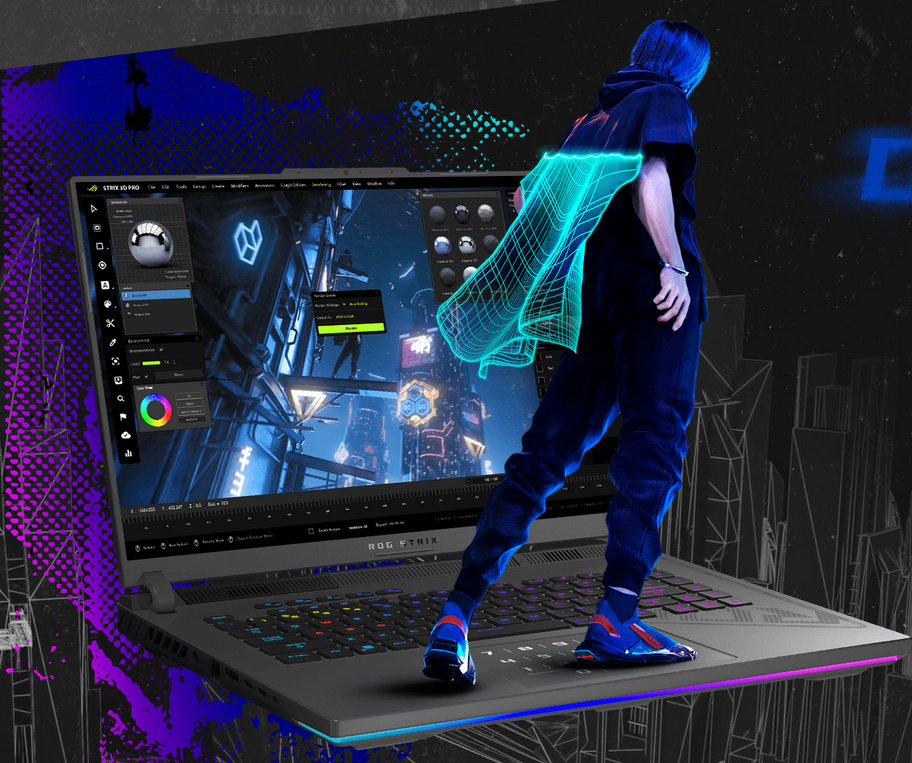 Лаптоп Asus ROG STRIX G16 G614JU-N3111 (90NR0CC1-M00DM0)(сив), четиринадесетядрен Intel Core i7-13650HX 2.6/4.9GHz, 16" (40.64 cm) Full HD 165Hz Anti-Glare Display & GF RTX 4050 6GB, (HDMI), 16GB DDR5, 1TB SSD, 1x USB-C 3.2 Gen 2, Free DOS - характеристика 7