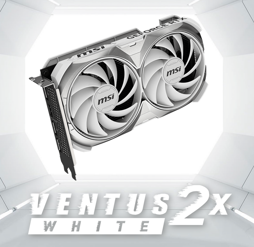 Видео карта Nvidia GF RTX 4060, 8GB, MSI Ventus 2X White OC, PCI-E 4.0, GDDR6, 128-bit, HDMI, DisplayPort - характеристика 1