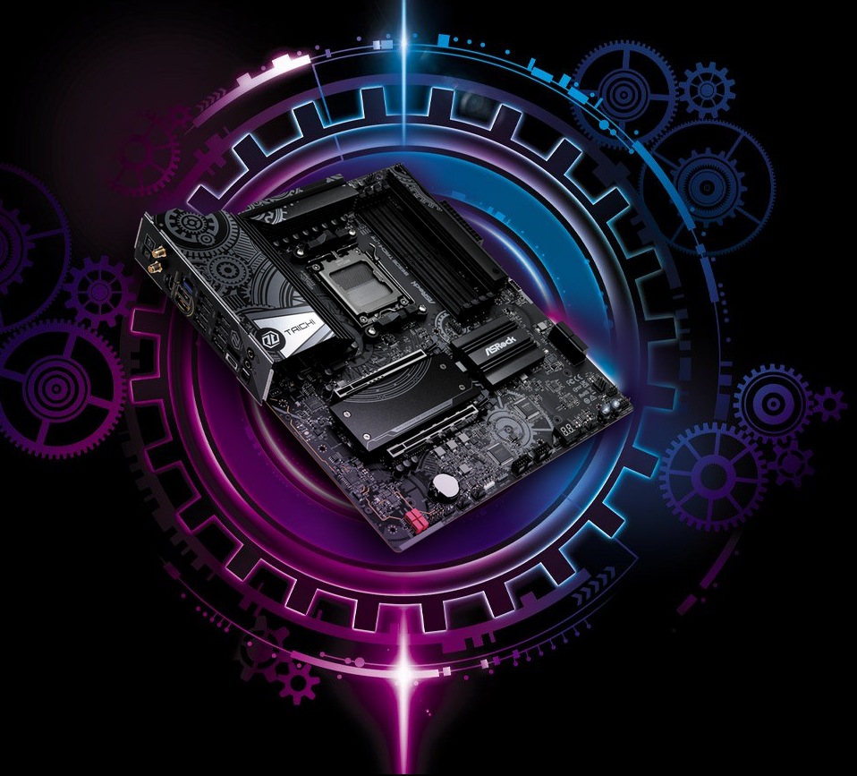 Дънна платка ASRock B650E Taichi Lite, B650, AM5, DDR5, PCIe 5.0 (HDMI), 3x M.2, 4x SATA 6Gb/s, 1x USB 3.2 Gen2 Type-C, 10x USB 3.2 Gen2, Wi-Fi, Bluetooth, E-ATX - характеристика 1