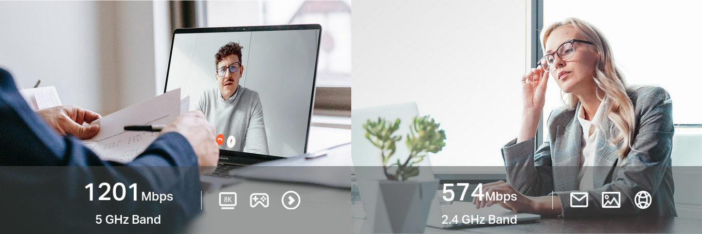 Мрежови адаптер TP-Link Archer TX20UH, 1800 Mbps, Wireless AX, USB 3.0, 2 вътрешни антени - характеристика 3
