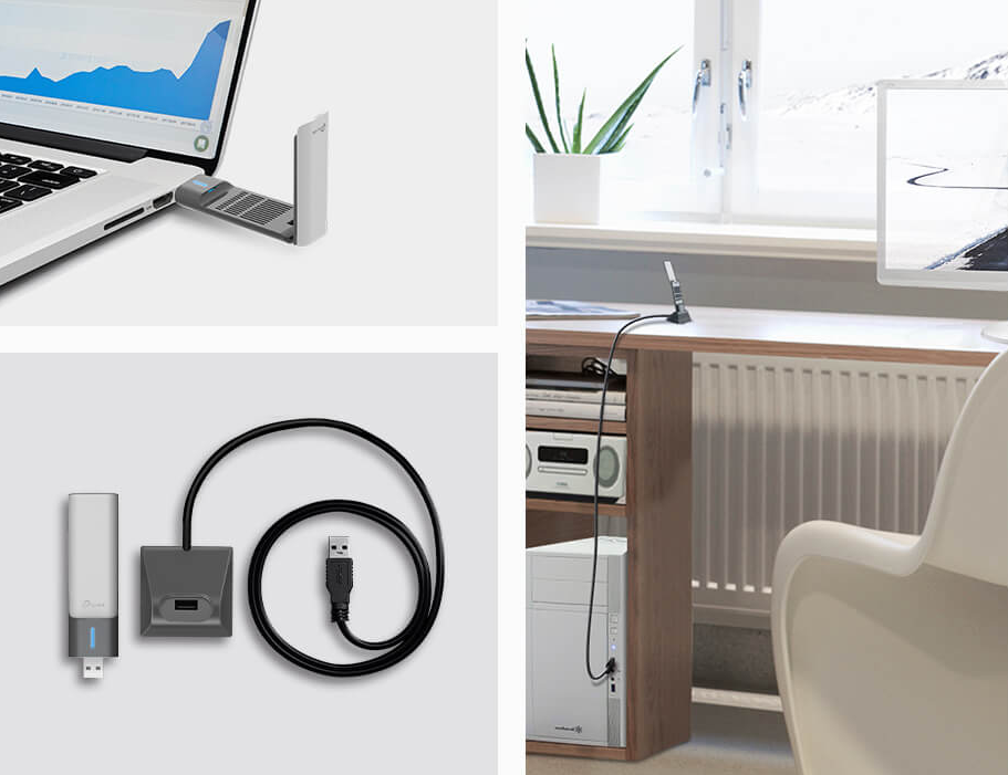 Мрежови адаптер TP-Link Archer TX20UH, 1800 Mbps, Wireless AX, USB 3.0, 2 вътрешни антени - характеристика 5