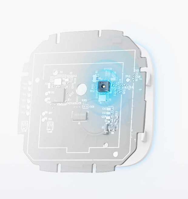 Смарт сензор за температура и влажност TP-Link Tapo T315, съвместим само с Tapo Smart Hub, универсален монтаж, включване/изключване на електроника в дома, работи с батерии 2x AAA, бял - характеристика 3