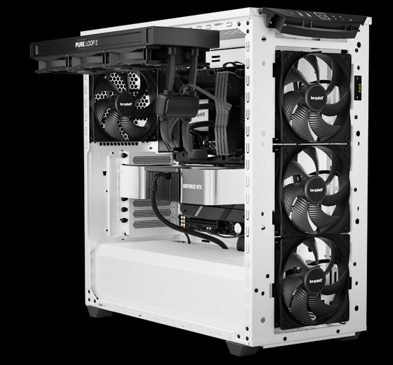 Кутия be quiet! Shadow Base 800 DX, E-ATX/ATX/mATX/Mini-ITX, 2x USB 3.2 Type-A, 1x USB 3.2 Type-C, с прозорец, бяла, без захранване - характеристика 1
