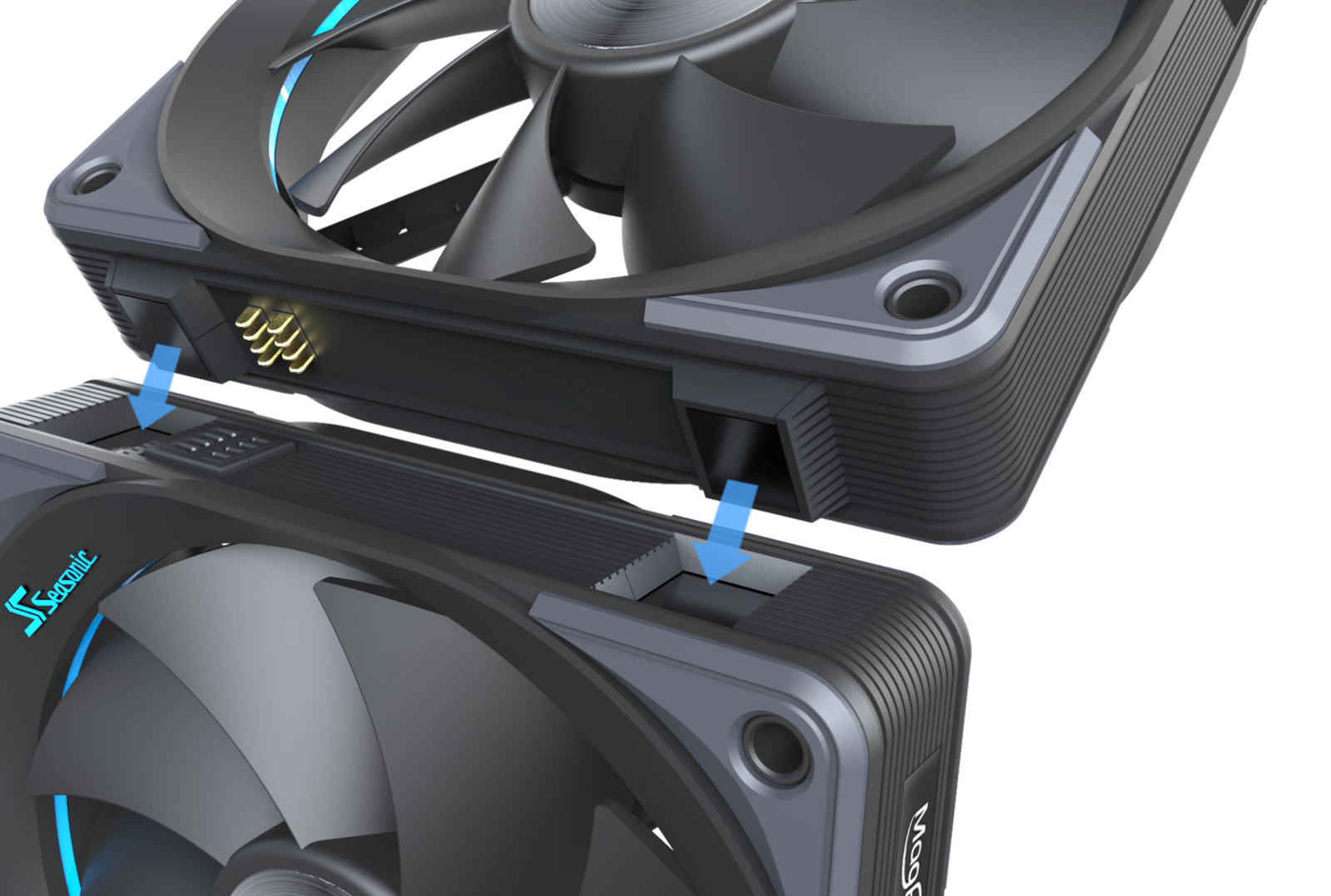 Вентилатор 120mm, Seasonic MagFlow 1225 PWM (SF-12025MF-P), 4-pin, 2000rpm - характеристика 1
