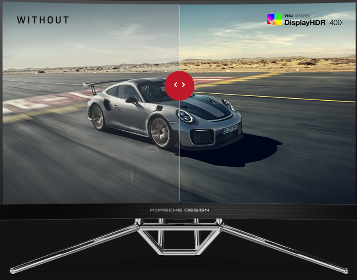 Монитор AOC PD27, 27" (68.58 cm) Curved VA панел, HDR, 240Hz, QHD, 0.5ms, 80M:1, 550 cd/m2, DisplayPort, HDMI, USB Hub - характеристика 7