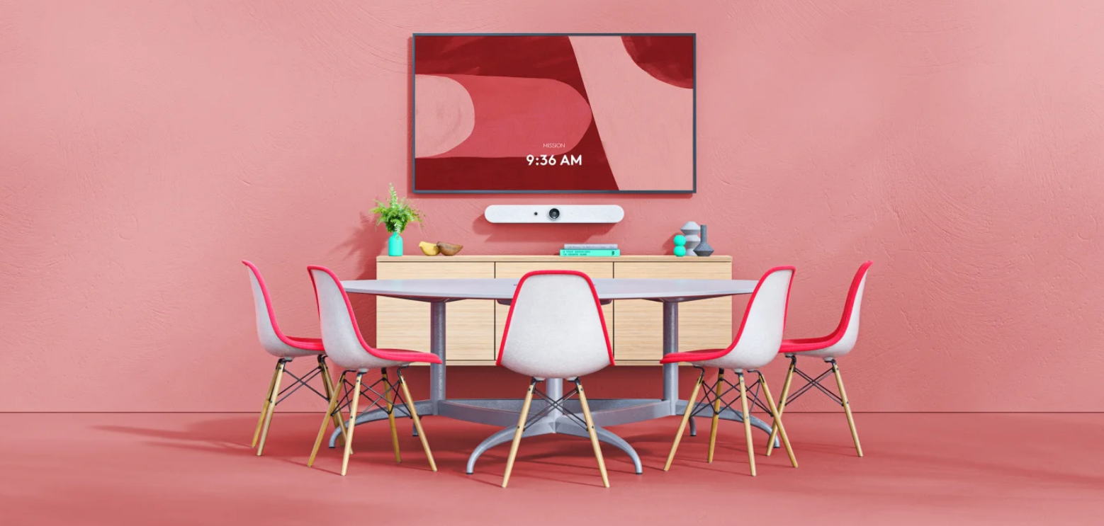Конферентна камера Logitech Rally Bar Mini Graphite (960-001339), 3x говорителя, 4K, 6 вградени микрофона, управляема (PTZ), LAN, Wi-Fi, HDMI, USB, черна - характеристика 1