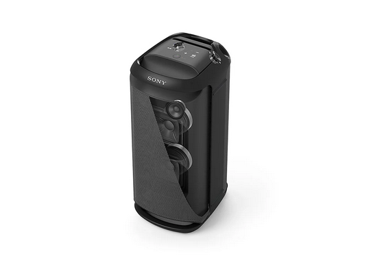 Караоке колона Sony SRS-XV800, 2.0, 77W, Bluetooth, IPX4 водоустойчивост, до 25 часа живот на батерията, караоке, USB, Optical in, MEGA BASS, подсветка, черна - характеристика 7