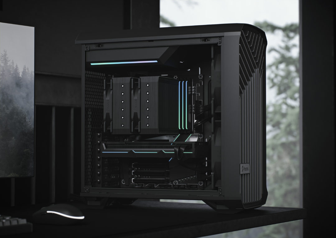 Кутия Fractal Design Torrent Compact Black Solid, 1x USB 3.1 Gen 2 Type-C, черна, без захранване - характеристика 1