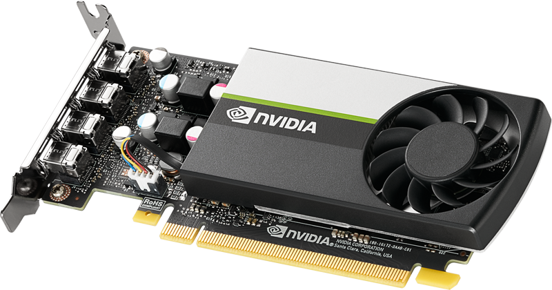 Видео карта Nvidia T1000, 4GB, PNY, PCI-E 3.0, GDDR6, 128-bit, mDP - характеристика 1