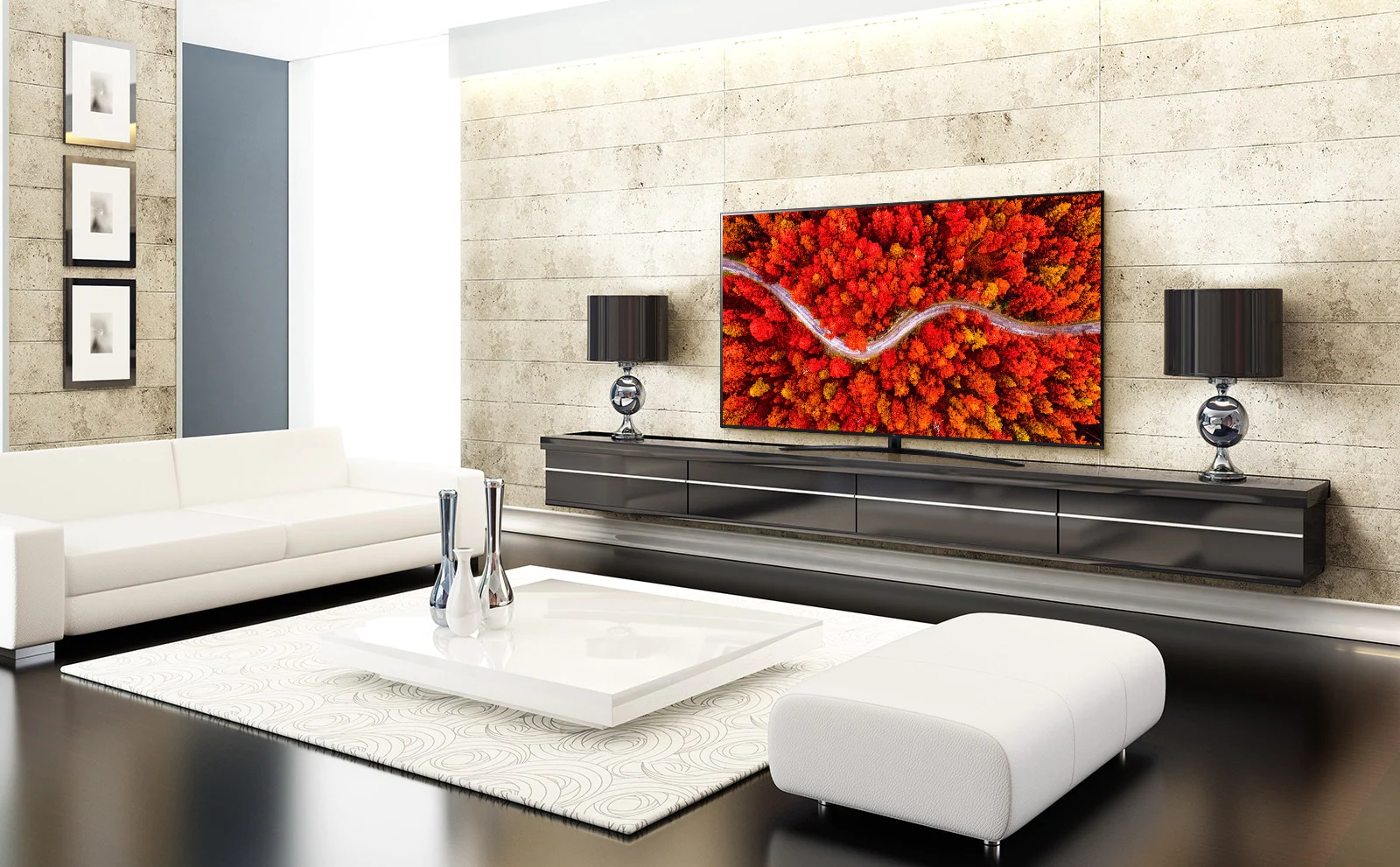Телевизор LG 55UP76703LB, 55" (139.7 cm) 4K/UHD LED Smart TV, HDR, DVB-T2/C/S2, Wi-Fi, LAN, Bluetooth, 2x HDMI, 1x USB - характеристика 1