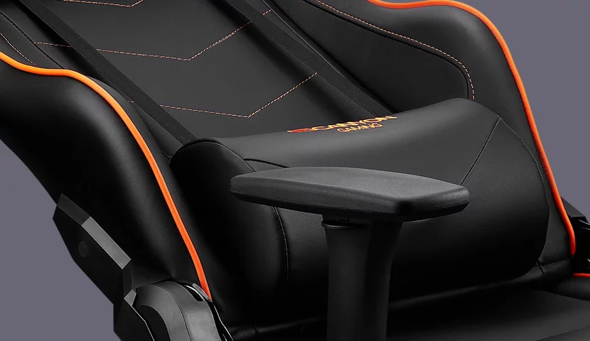 Геймърски стол Canyon Deimos, до 150 кг., черен/оранжев - характеристика 8