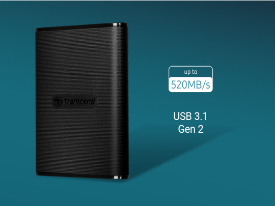 Памет SSD 2TB Transcend ESD270C, USB 3.1 Gen 2 Type-C към USB-A, скорост на четене до 520MB/s, скорост на запис до 460MB/s - характеристика 1