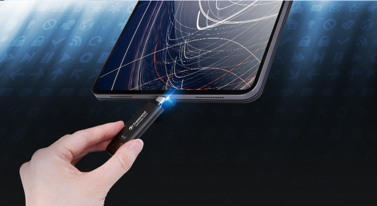 Памет SSD 512GB Transcend ESD310 (TS512GESD310P), USB-A + USB-C, скорост на четене до 1050MB/s, скорост на запис до 950MB/s - характеристика 4