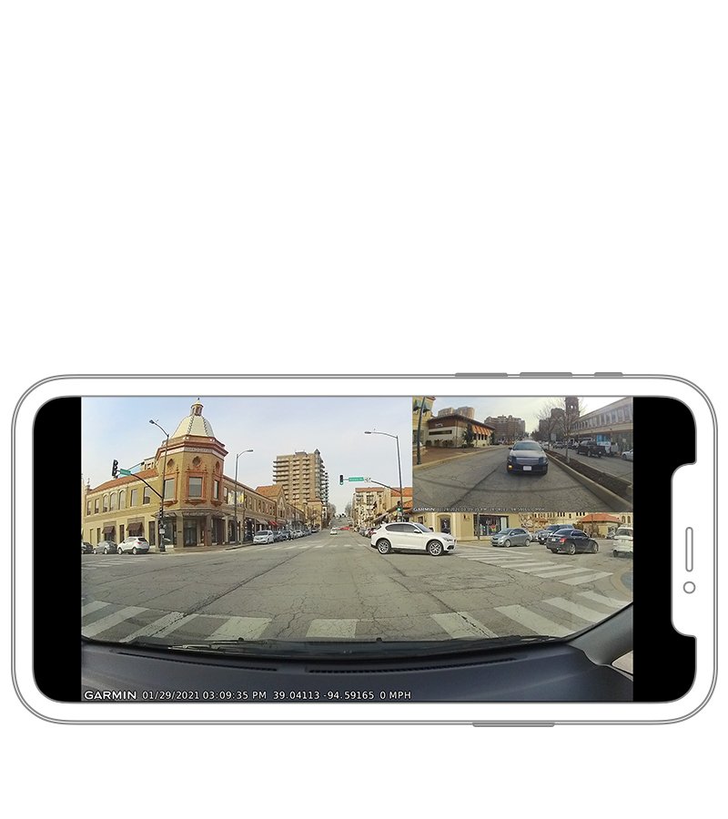 Видеорегистратор Garmin Dash Cam 57, камера за автомобил, WQHD, 2.0" (5.1 cm) LCD дисплей, 60FPS, микрофон, Voice Control, microSD слот до 512GB, USB, Wi-Fi, Bluetooth, черна - характеристика 23