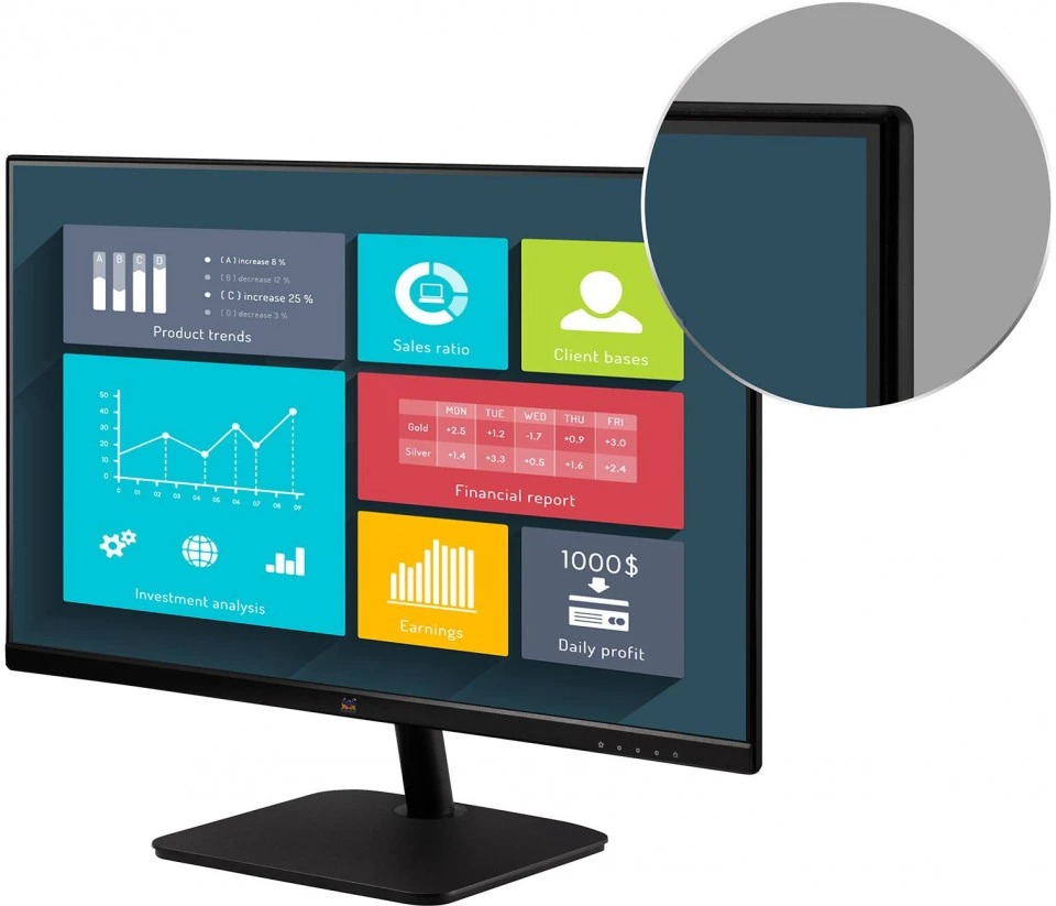 Монитор ViewSonic VA2732-H, 27", IPS панел, 75Hz, Full HD, 4ms, 50M:1, 250 cd/m², HDMI / VGA - характеристика 4