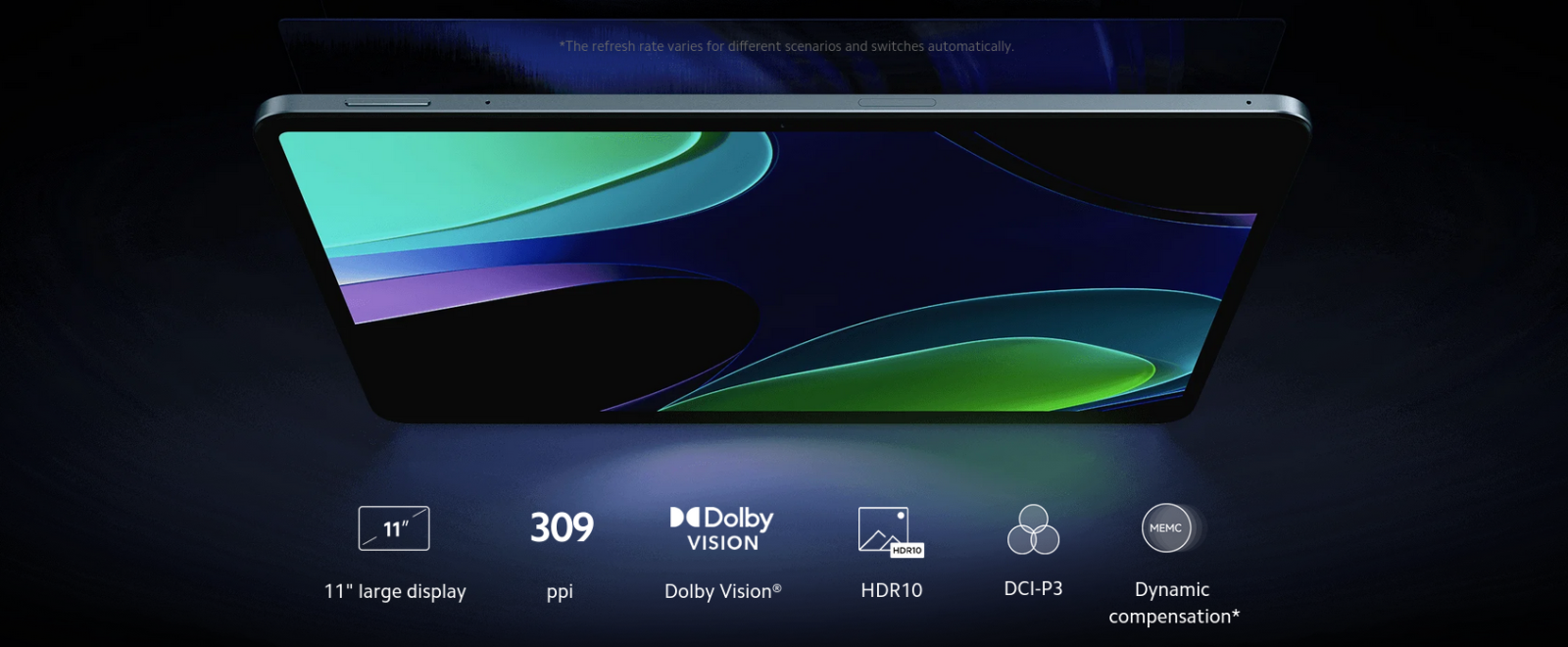 Таблет Xiaomi Pad 6 (VHU4362EU)(сив), 11" (27.94cm) WQHD+ IPS 144Hz дисплей, осемядрен Snapdragon 870 3.2GHz, 6GB RAM, 128GB Flash памет, 13 + 8 Mpix камери, Android, 490g - характеристика 7