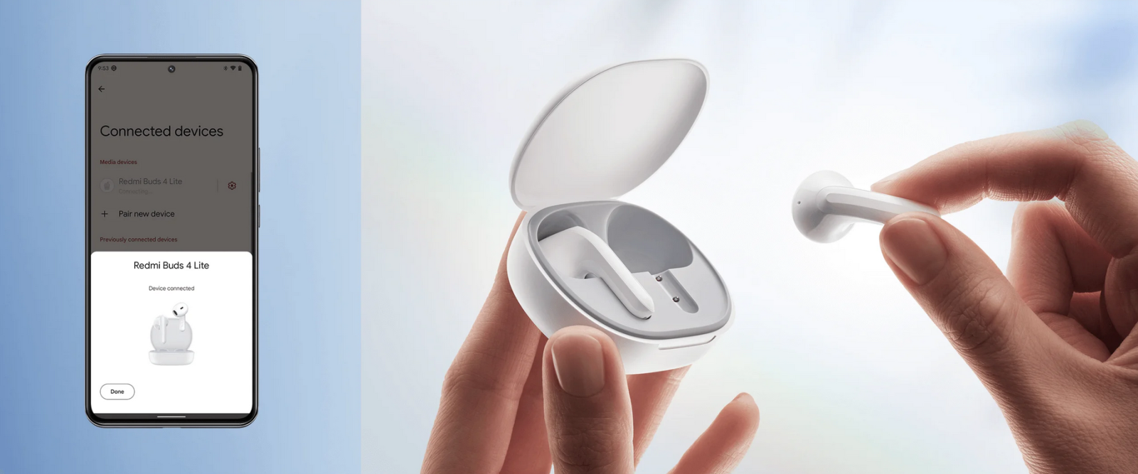 Слушалки Xiaomi Redmi Buds 4 Lite, Bluetooth, до 20 часа време на работа с кутията, IP54 водоустойчиви, черни - характеристика 2 | Слушалки Слушалки Xiaomi Redmi Buds 4 Lite, Bluetooth, до 20 часа време на работа с кутията, IP54 водоустойчиви, черни - характеристика 2