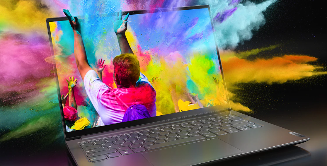 Лаптоп Lenovo Yoga Slim 7 Pro 14ARH7 (82UU002MBM)(сив), осемядрен AMD Ryzen 7 6800HS 3.2/4.7GHz, 14" (35.56cm) 2.8K Anti-Glare дисплей, 16GB LPDDR5, 1TB SSD NVMe, 1x USB-C, 1x USB4, Free DOS, 1.34kg - характеристика 2