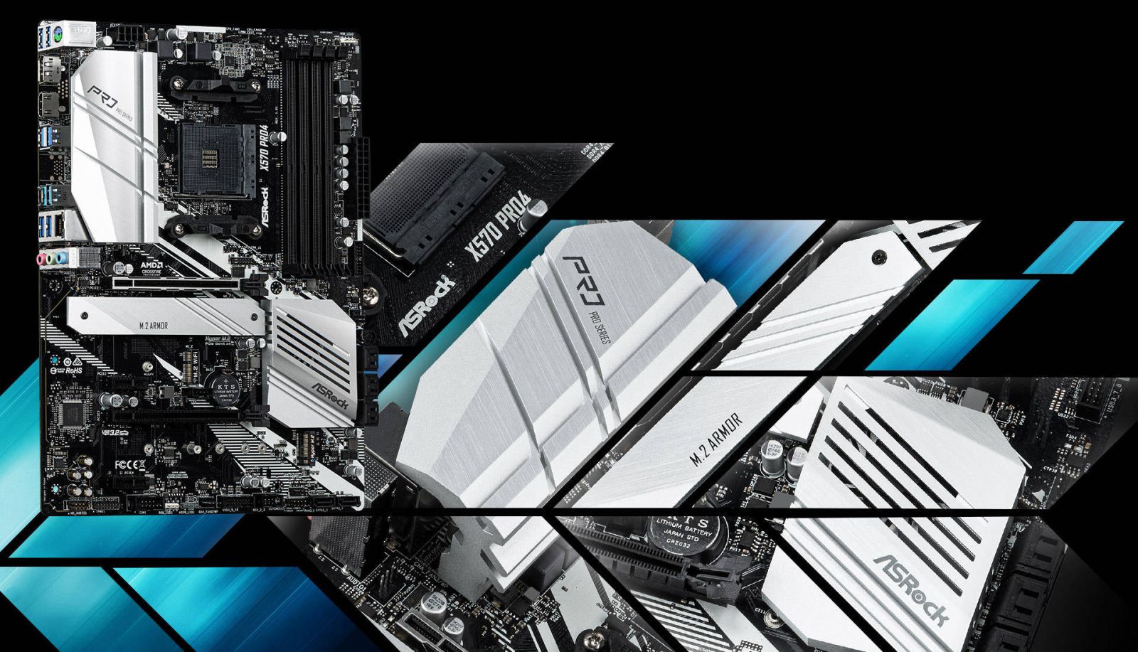 Дънна платка ASRock X570 Pro4, X570, AM4, PCIe 4.0 (DisplayPort&HDMI)(CFX), 8x SATA3 6.0 Gb/s, 1x Hyper M.2 Socket, 6x USB 3.2 Gen1, ATX - характеристика 1