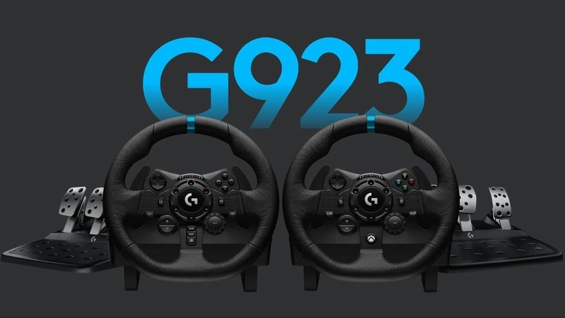 Волан с педали Logitech G923 (941-000149), USB, черни/сиви, за PC, PS5, PS4 - характеристика 1